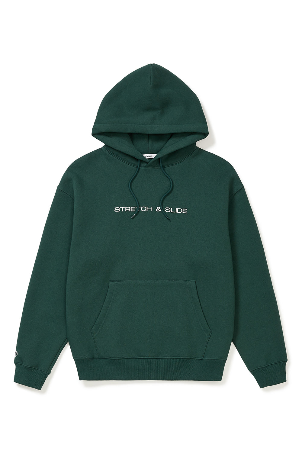 Graphic Fleece-Lined Hoody - Dark Green