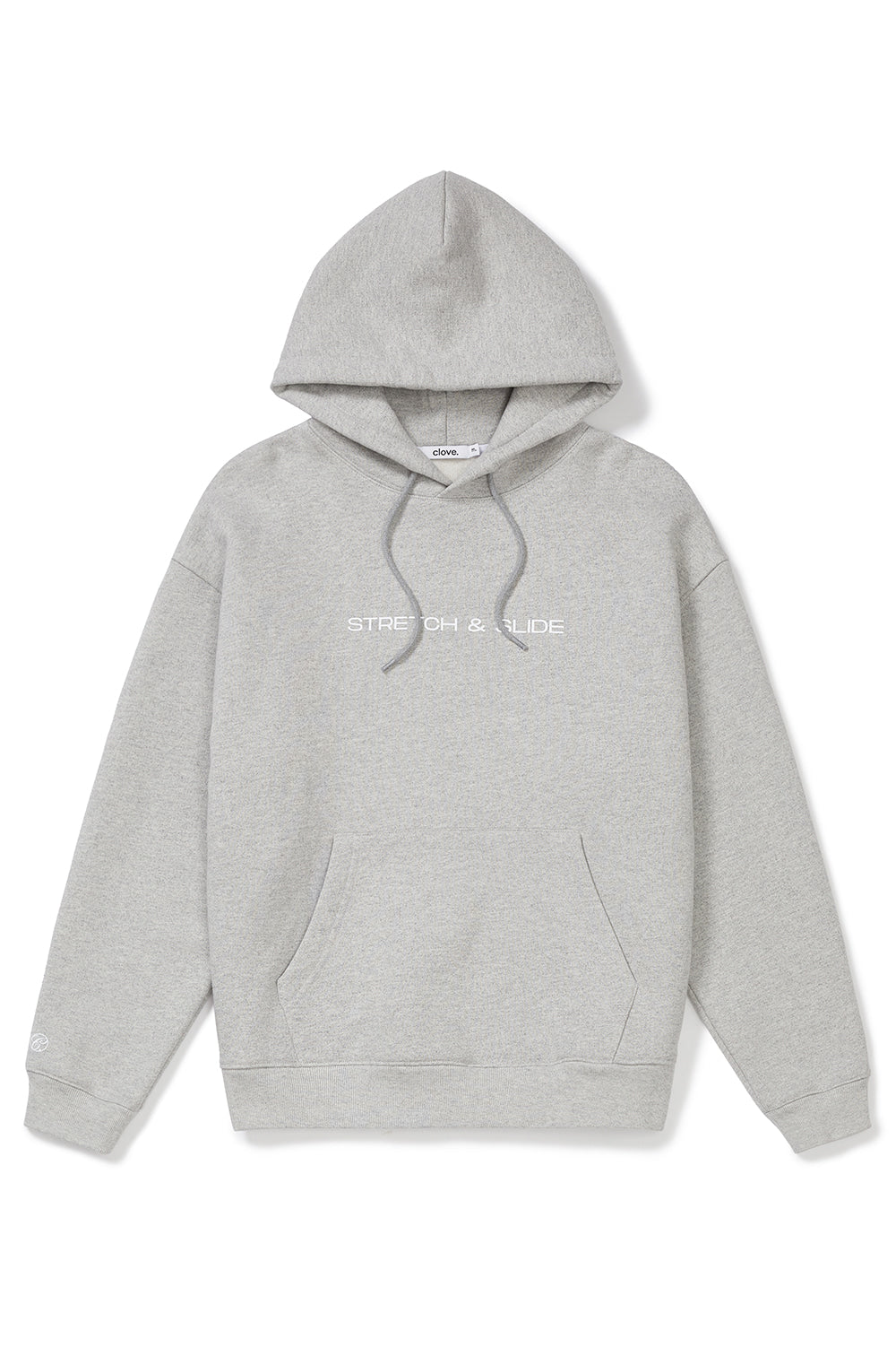 Graphic Fleece-Lined Hoody - Melange Gray