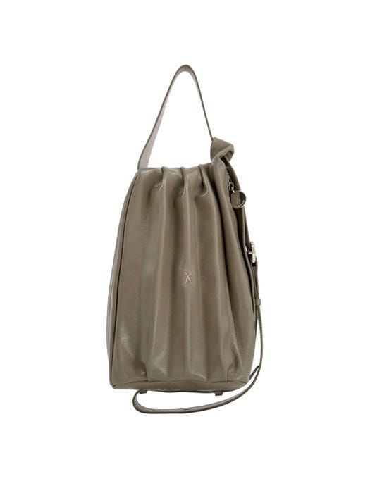 Pleated bucket bag online zara