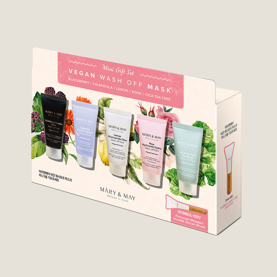Mary&May Vegan Wash Off Mask Mini Gift Set (30g x5) - MOQ 20
