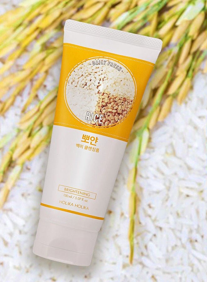 Holika Holika DAILY FRESH RICE CLEANSING FOAM 150ml - MOQ 40