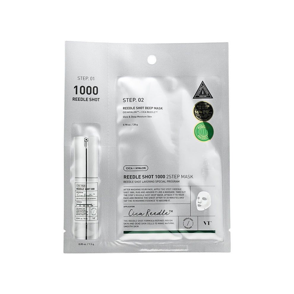 VT Cosmetics REEDLE SHOT 1000 2-STEP MASK - MOQ 300