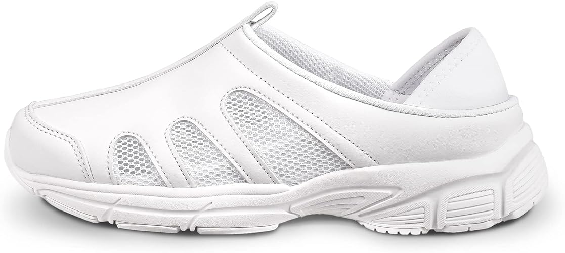 BBONUS Nursing Shoes Woman, Man Signature Shoes White