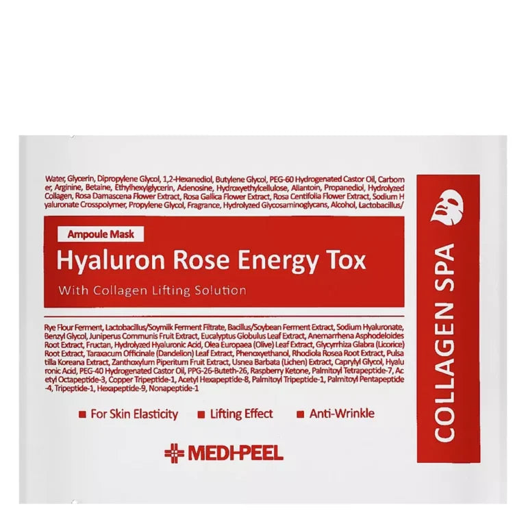 MediPeel HYALURON ROSE ENERGY TOX AMPOULE MASK - MOQ 6