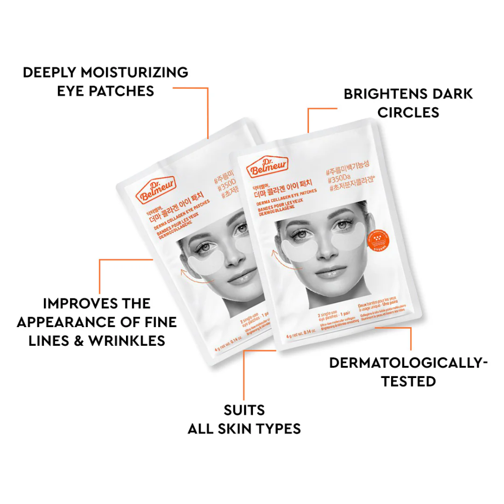 (KNEW) THE FACE SHOP Dr. Belmeur Derma Collagen Eye Patches (1pair) - DODOSKIN