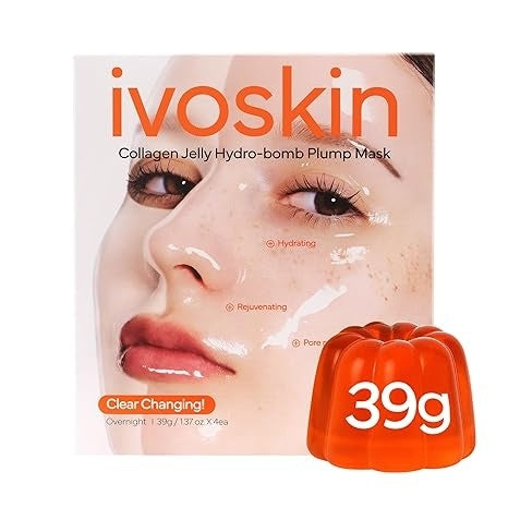 IVOSKIN Collagen Jelly Hydro-bomb Plump Mask(39g x 4ea)