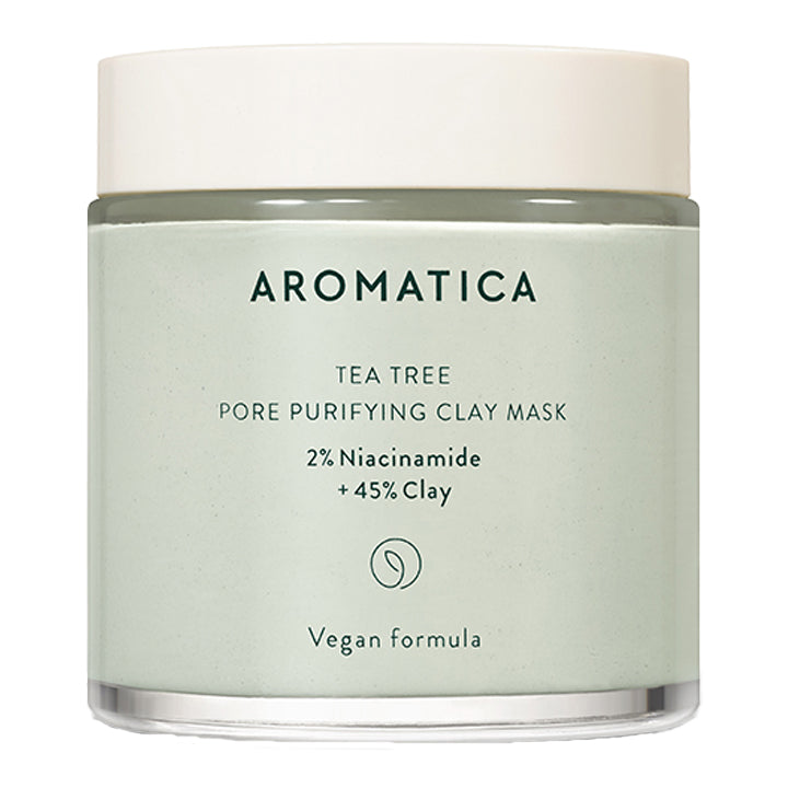 Aromatica Tea tree Pore Purifying Clay Mask 2% Niacinamide + 45% Clay - MOQ 24