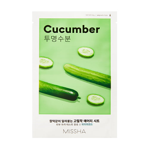 MISSHA AIRY_FIT_SHEET_MASK_[CUCUMBER] - MOQ 36
