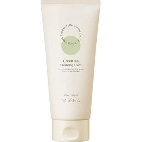 MISSHA CREAMY_LATTE_CLEANSING_FOAM_[GREEN_TEA]_R - MOQ 12