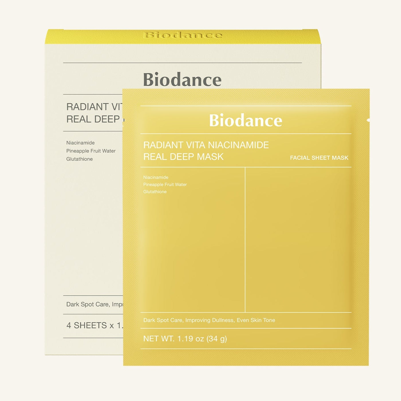 [Biodance]  Radiant Vita Niacinamide Real Deep Mask