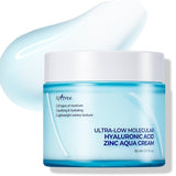 ISNTREE ULTRA-LOW MOLECULAR HYALURONIC ACID ZINC AQUA CREAM 80ml - MOQ 40