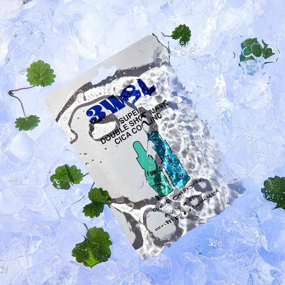 3Words 8Letters Super Double Shot Mask Cica Cooling - 27ml - MOQ 300