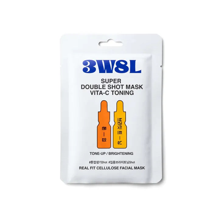3Words 8Letters Super Double Shot Mask VitaC Toning - 27ml - MOQ 300
