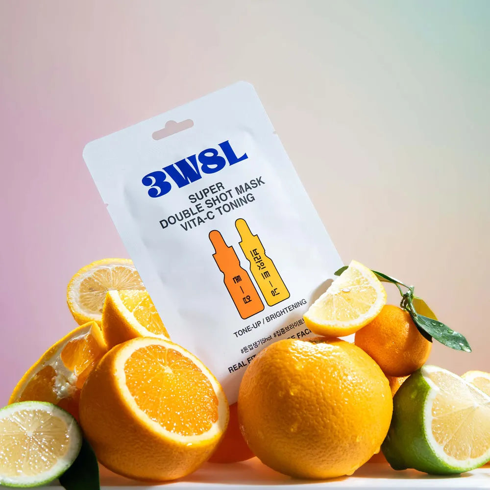 3Words 8Letters Super Double Shot Mask VitaC Toning - 27ml - MOQ 300