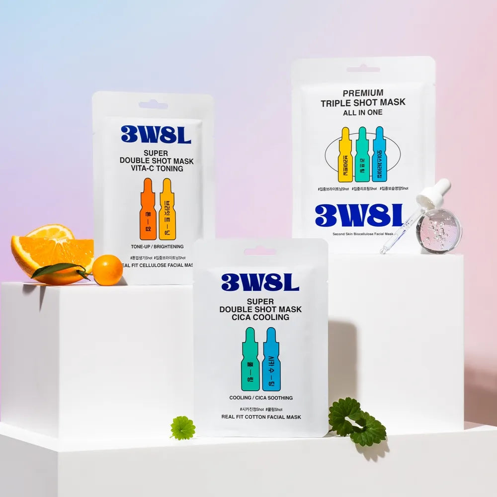 3Words 8Letters Super Double Shot Mask VitaC Toning - 27ml - MOQ 300