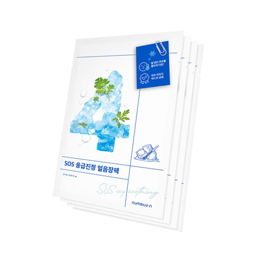 Numbuzin No.4 Icy Soothing Sheet Mask (4ea) - MOQ 80