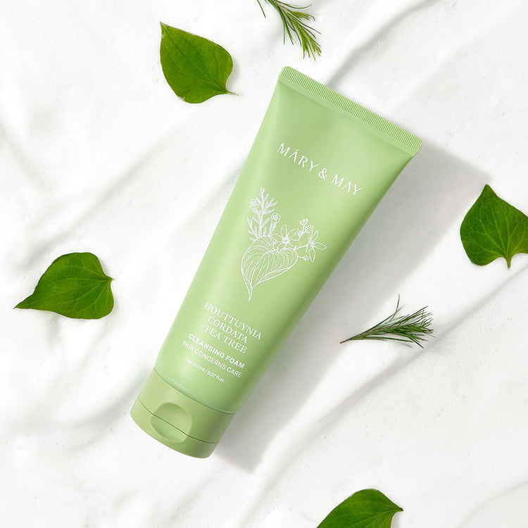 Mary&May Houttuynia Cordata+Tea Tree Cleansing Foam 150ml - MOQ 35