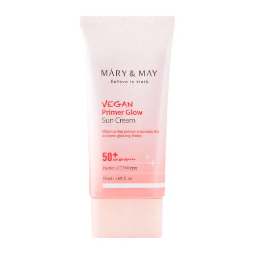 Mary&May Vegan Primer Glow Sun Cream SPF50+ PA++++ 50ml - MOQ 50