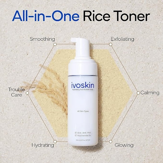 IVOSKIN Rice Milky Bubble Toner (5.07fl.oz / 150ml)