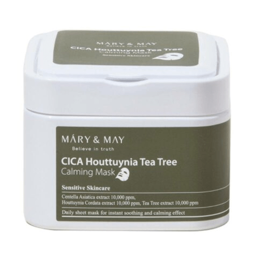 Mary&May CICA Houttuynia Tea Tree Calming Mask 30ea/400g - MOQ 15