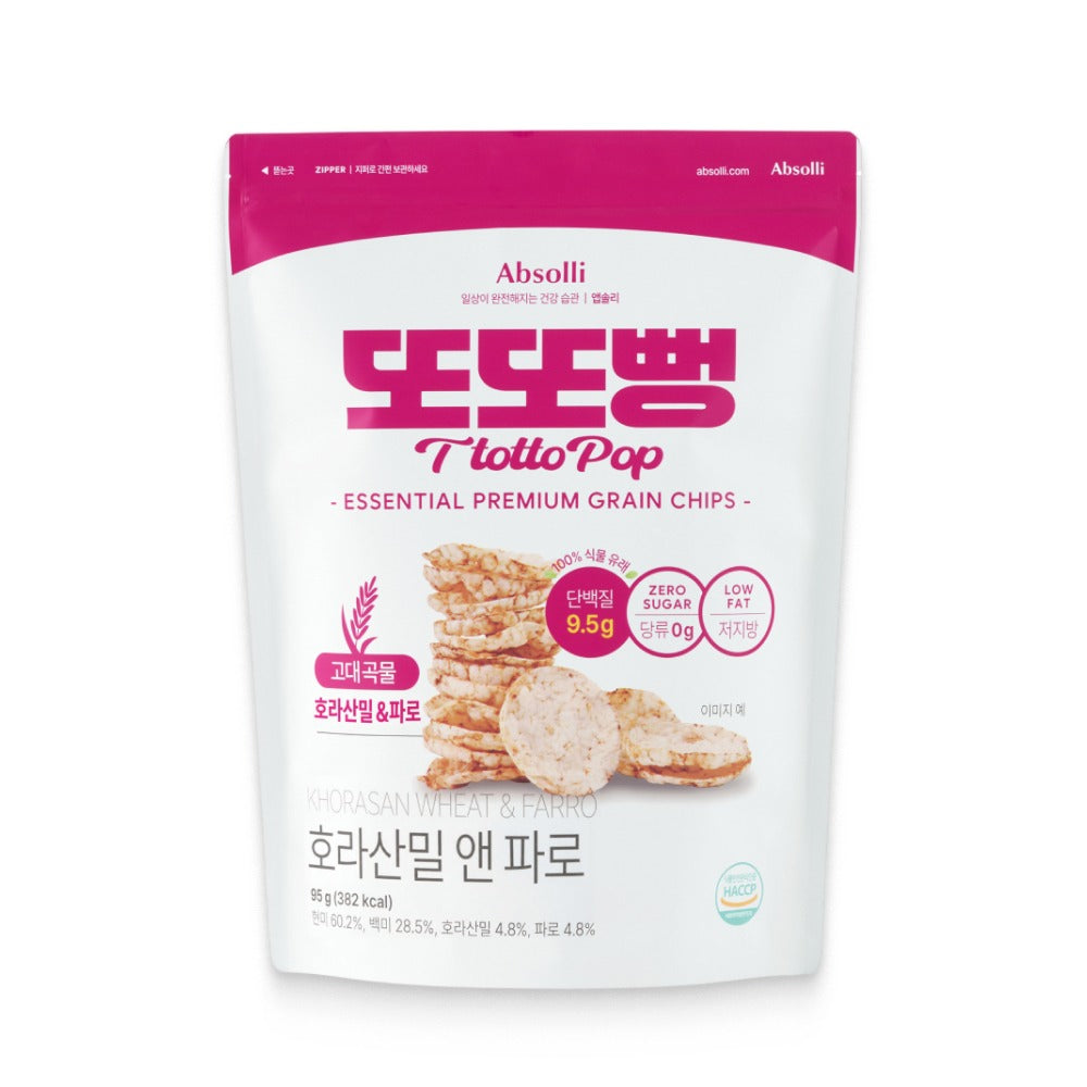 Absolli TtoTtoPpeong Khorasan Wheat & Farro Crisps