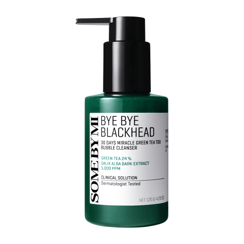 SOME BY MI BYE BYE BLACKHEAD 30 DAYS MIRACLE GREEN TEA TOX BUBBLE CLEANSER [120g] - MOQ 50