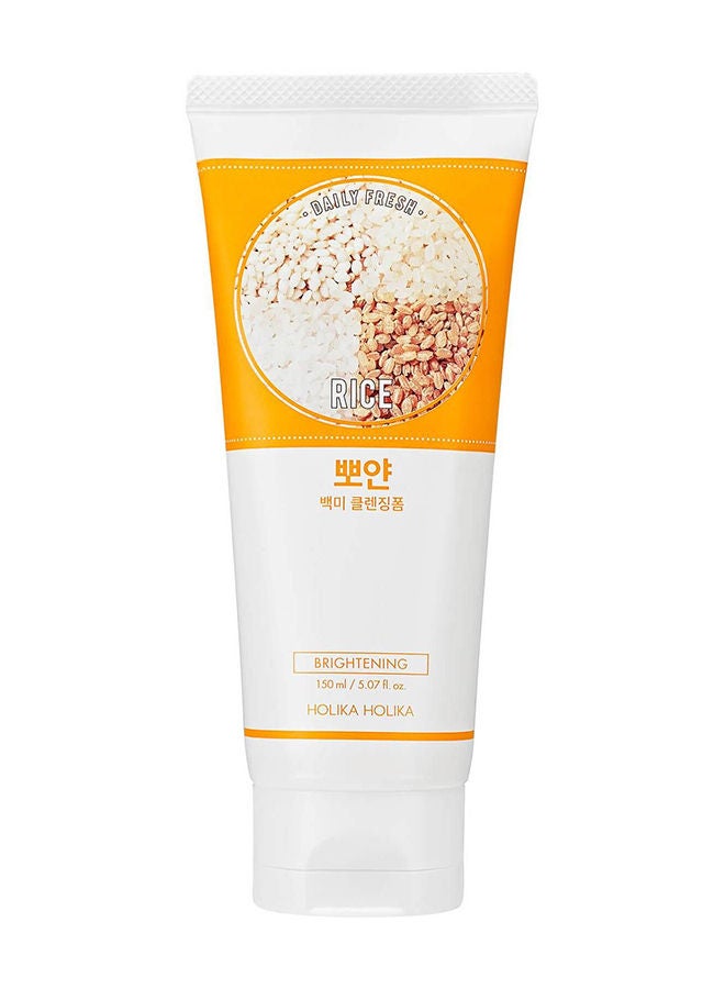 Holika Holika DAILY FRESH RICE CLEANSING FOAM 150ml - MOQ 40