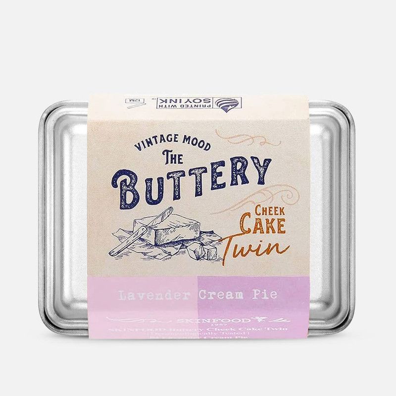 SKINFOOD BUTTERY CHEEK CAKE TWIN 02 LAVENDER CREAM PIE - MOQ 6