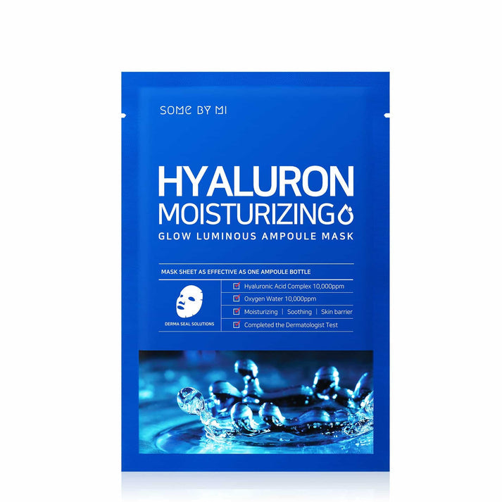 SOME BY MI HYALURON MOISTURIZING GLOW LUMINOUS AMPOULE MASK [25g] - MOQ 400