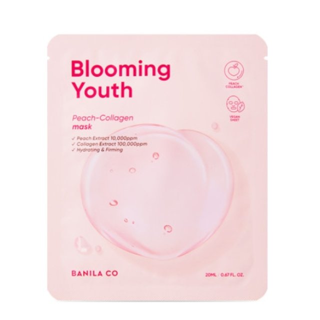 BANILA CO Blooming Youth Peach-Collagen Mask Box (10ea)