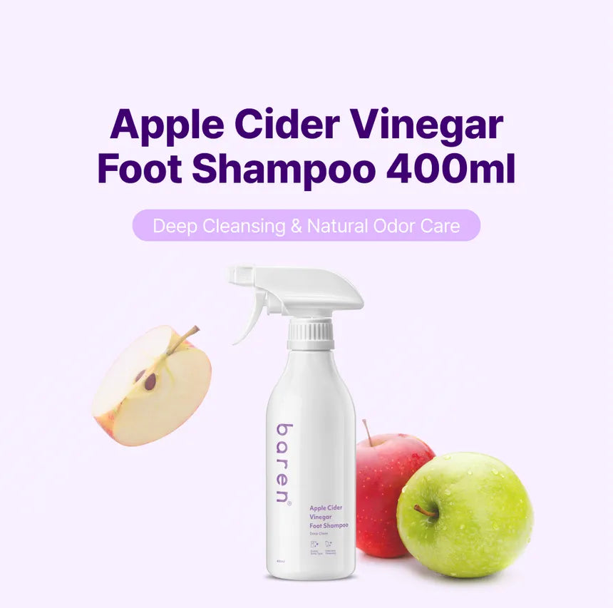 BAREN Apple Cider Vinegar Foot Shampoo 400ml