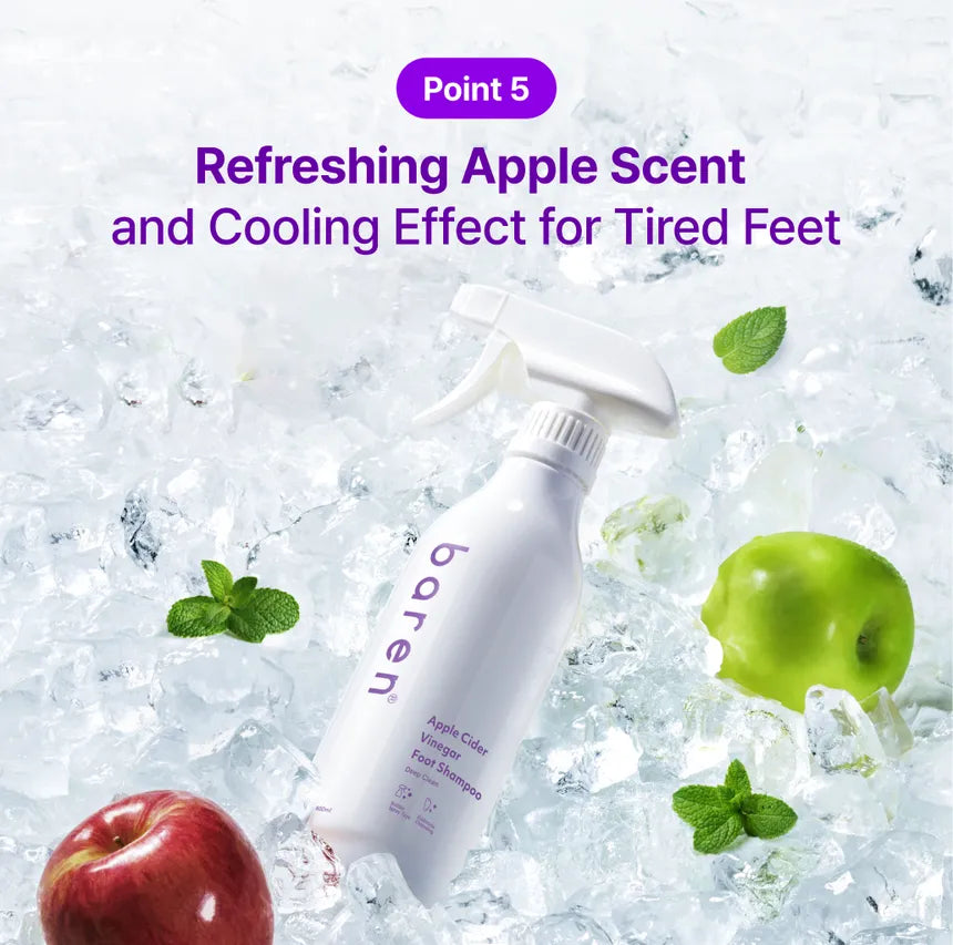 BAREN Apple Cider Vinegar Foot Shampoo 400ml