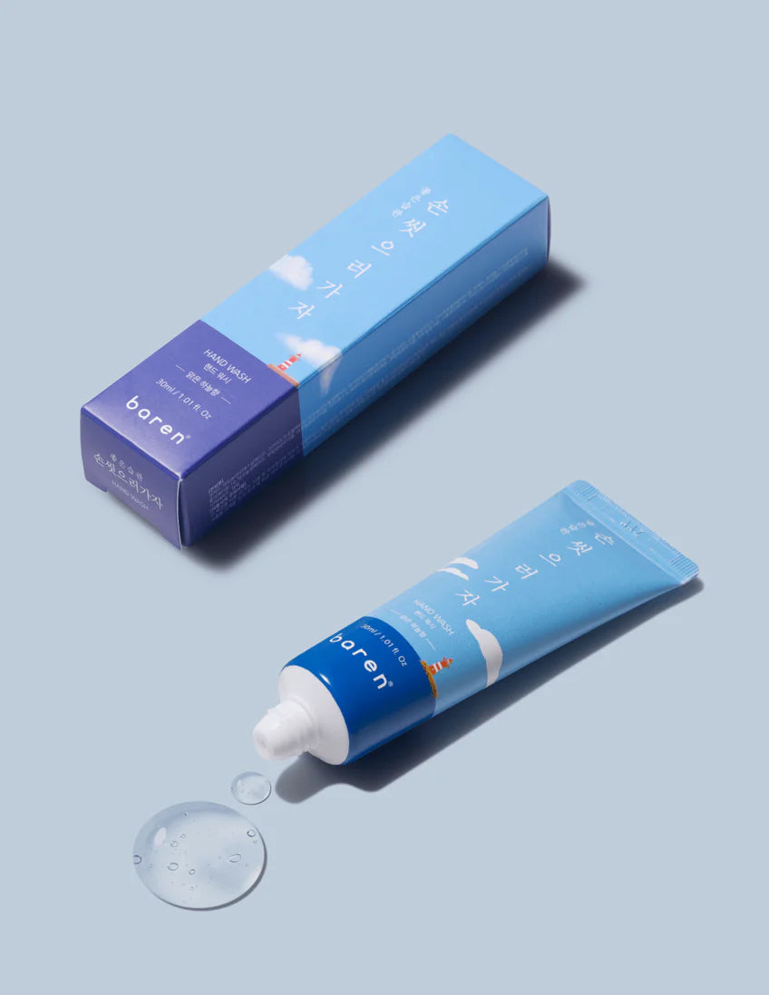 BAREN Foaming Hand Wash for Travel, Clear Sky Scent 30ml