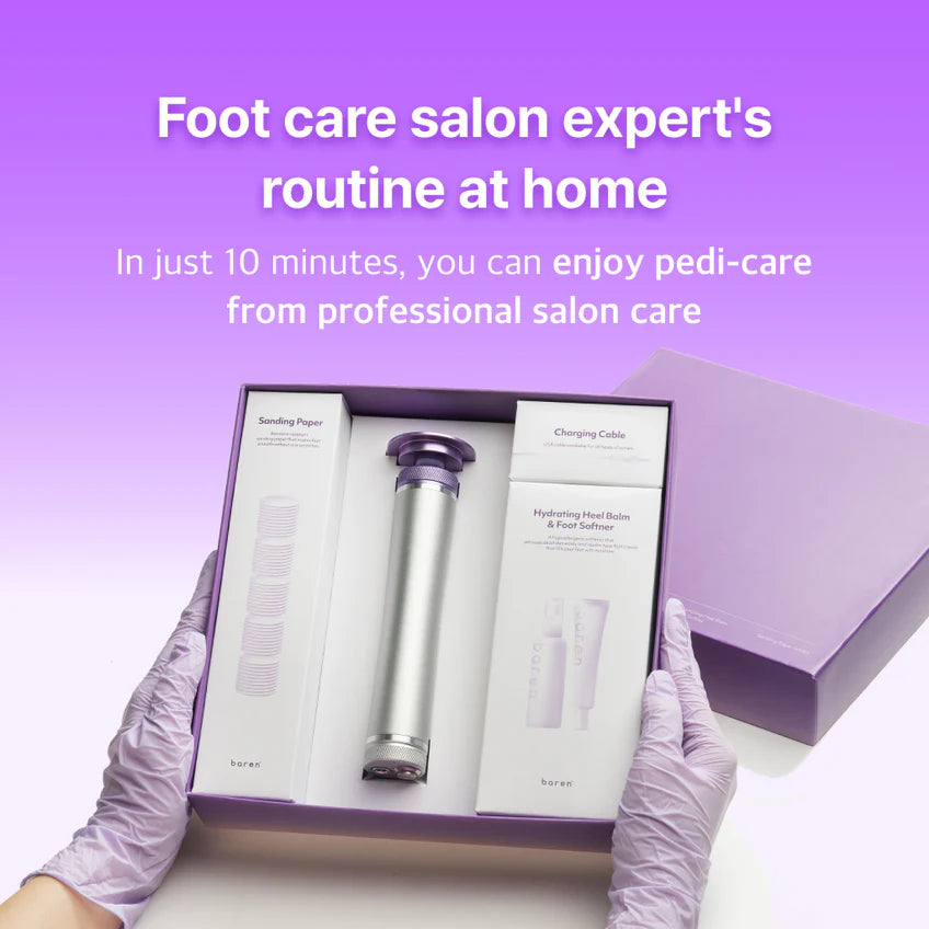 BAREN Pedi Perfect Electric Foot Callus Remover, Professional Pedicure Kit