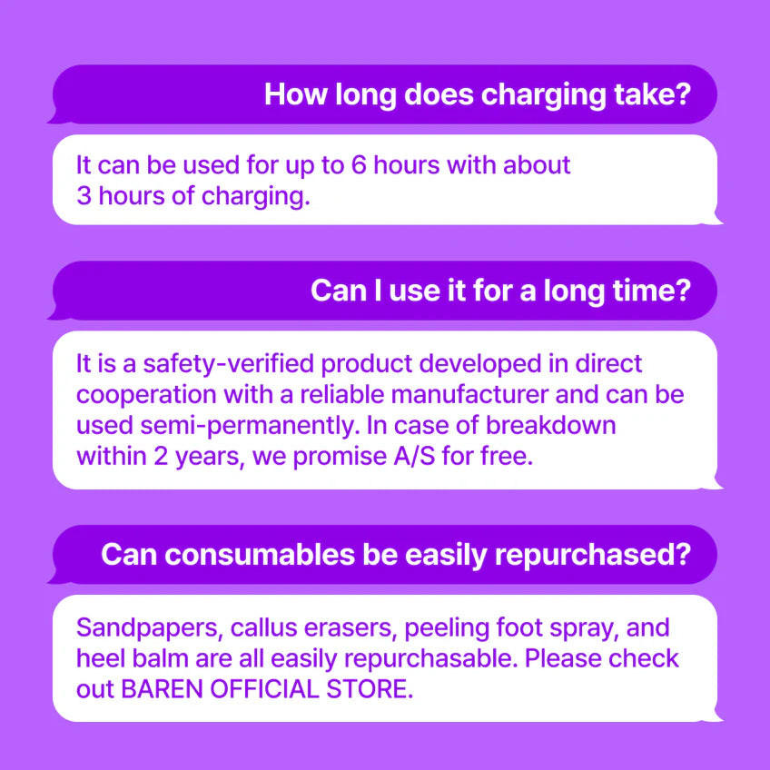 BAREN Pedi Perfect Electric Foot Callus Remover, Professional Pedicure Kit