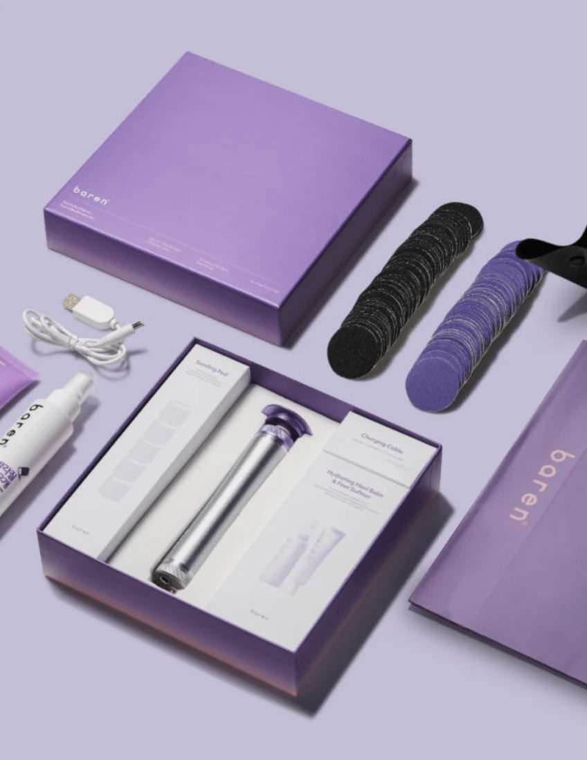 BAREN Pedi Perfect Electric Foot Callus Remover, Professional Pedicure Kit