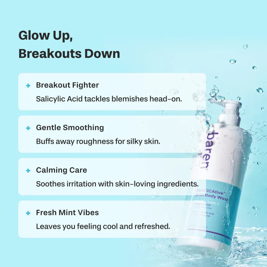 BAREN SenCICAtive BHA Body Wash 500ml