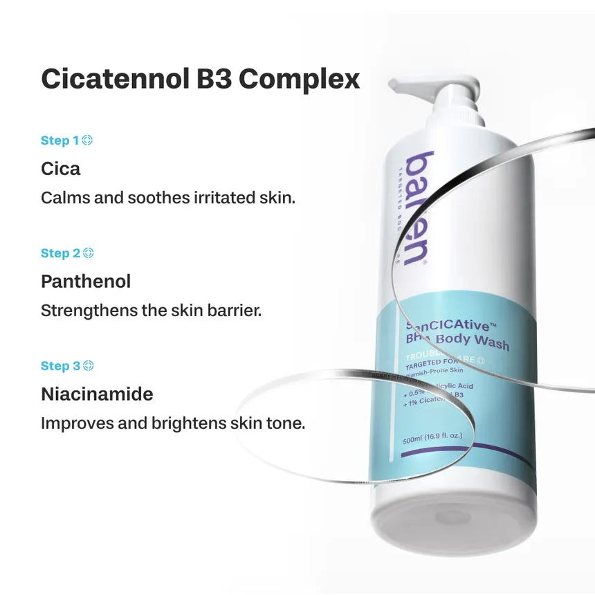 BAREN SenCICAtive BHA Body Wash 500ml