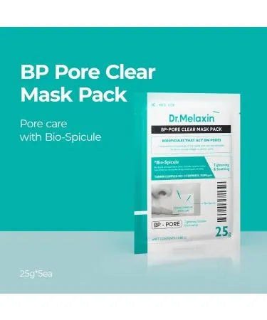 BP Pore Clear Facial Mask 5EA - MOQ 30