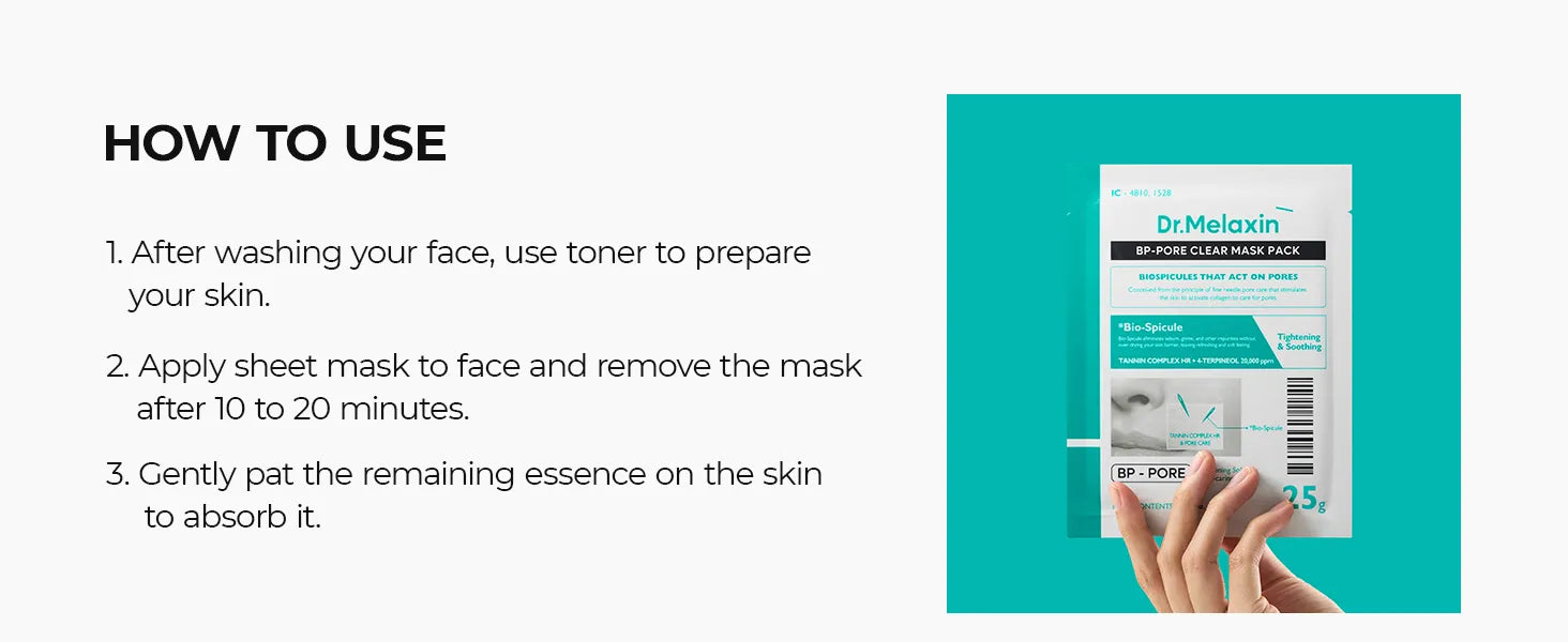 BP Pore Clear Facial Mask 5EA - MOQ 30