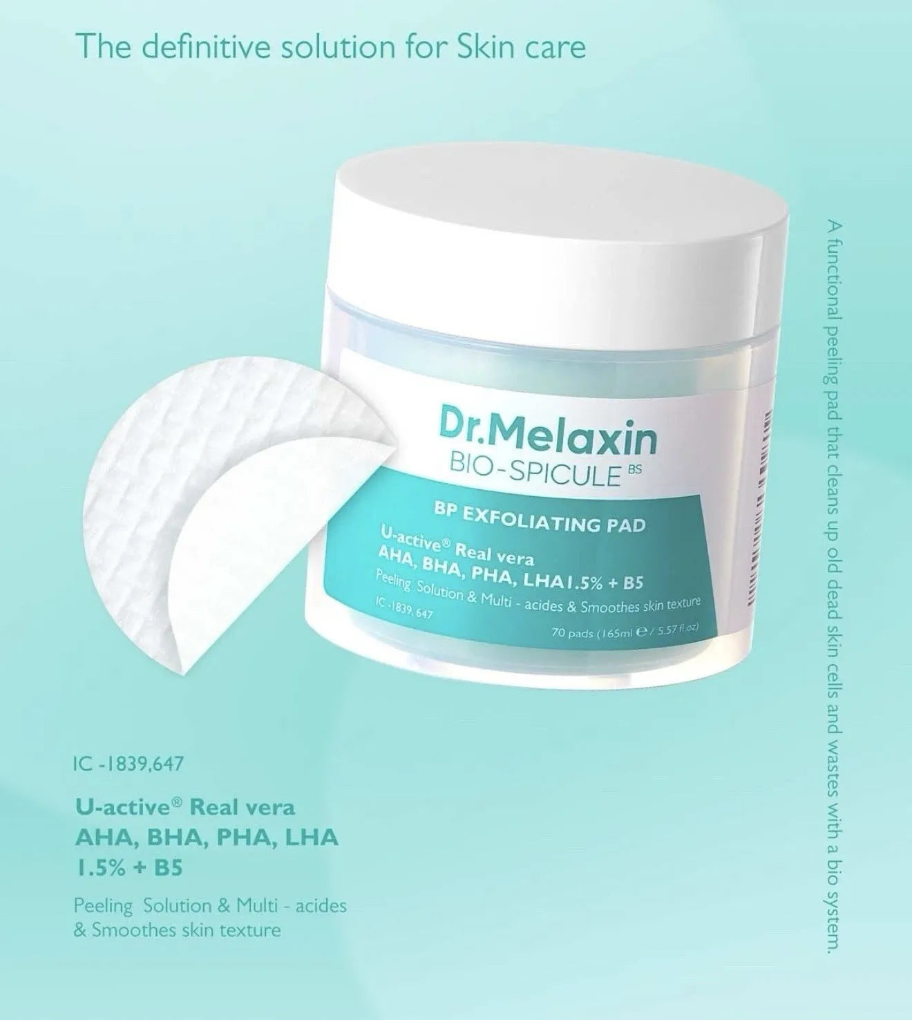 BP Pore Exfoliating 165ml_70pads - MOQ 48