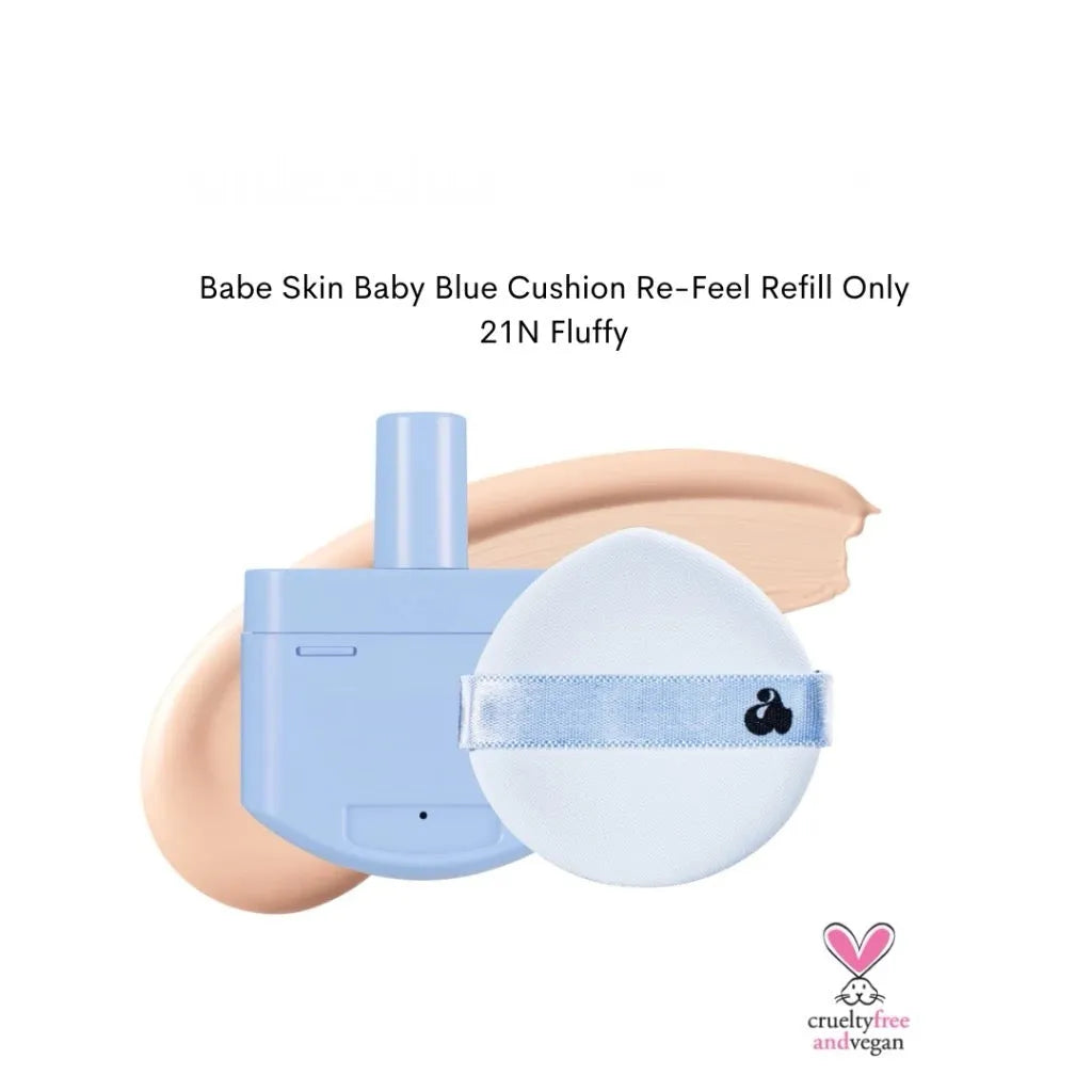Babe Skin Baby Blue Cushion RE-FEEL 21N Fluffy (+ Puff) - MOQ 10
