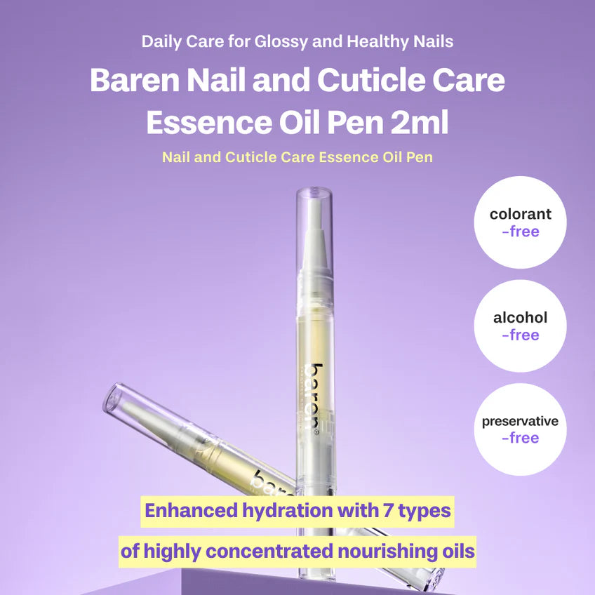 BAREN Nail And Cuticle Care Essence Oil Pen, 2ml