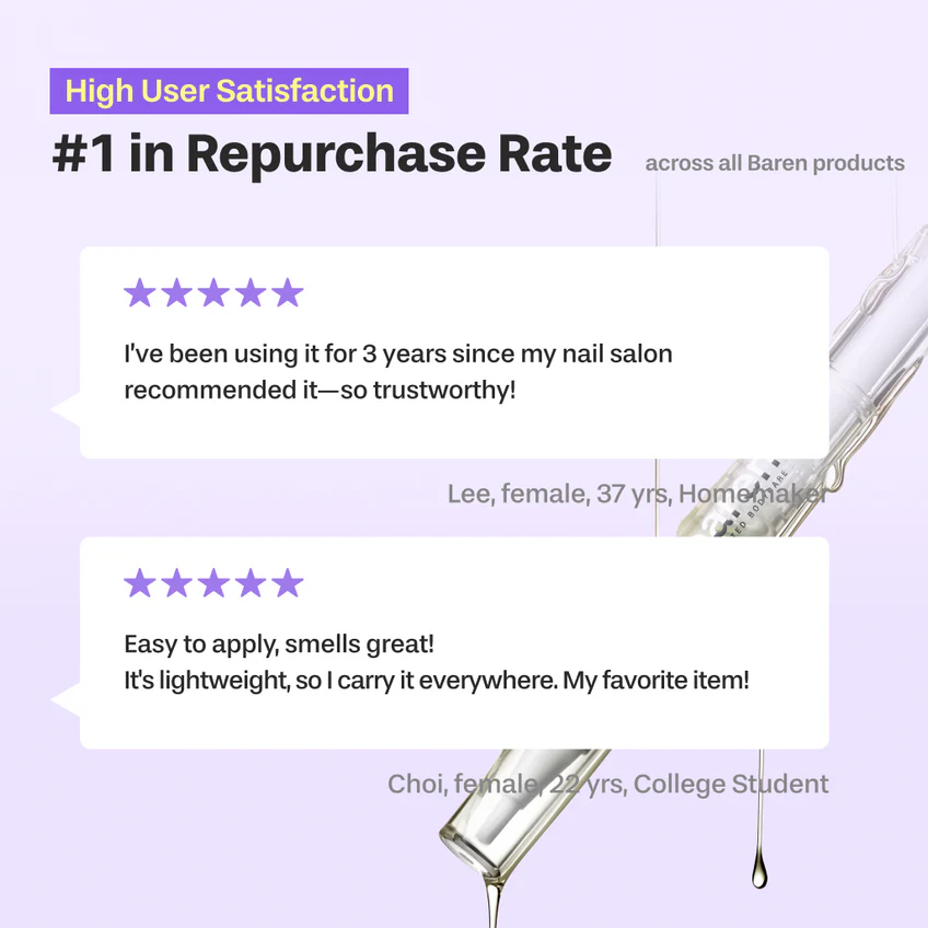 BAREN Nail And Cuticle Care Essence Oil Pen, 2ml