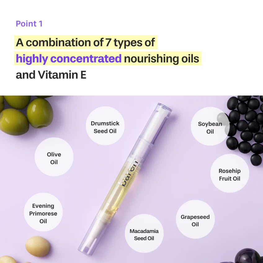 BAREN Nail And Cuticle Care Essence Oil Pen, 2ml