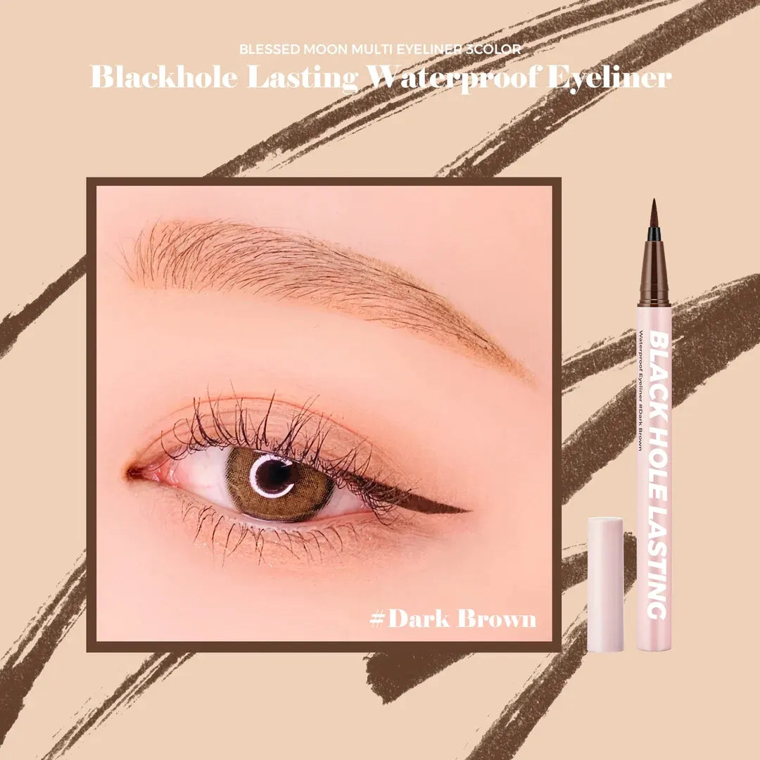 Black Hole Lasting Waterproof Eyeliner #dark Brown - MOQ 320