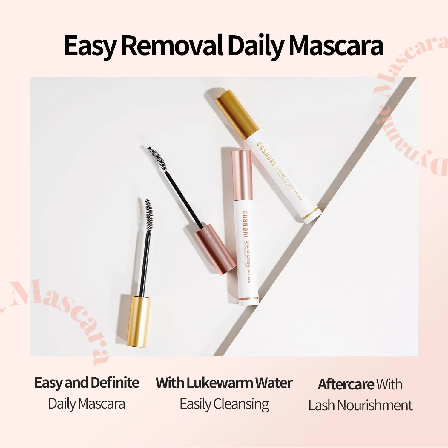 Cosnori Dynamic Setting Mascara Washable Long&curl - 7ml - MOQ 100