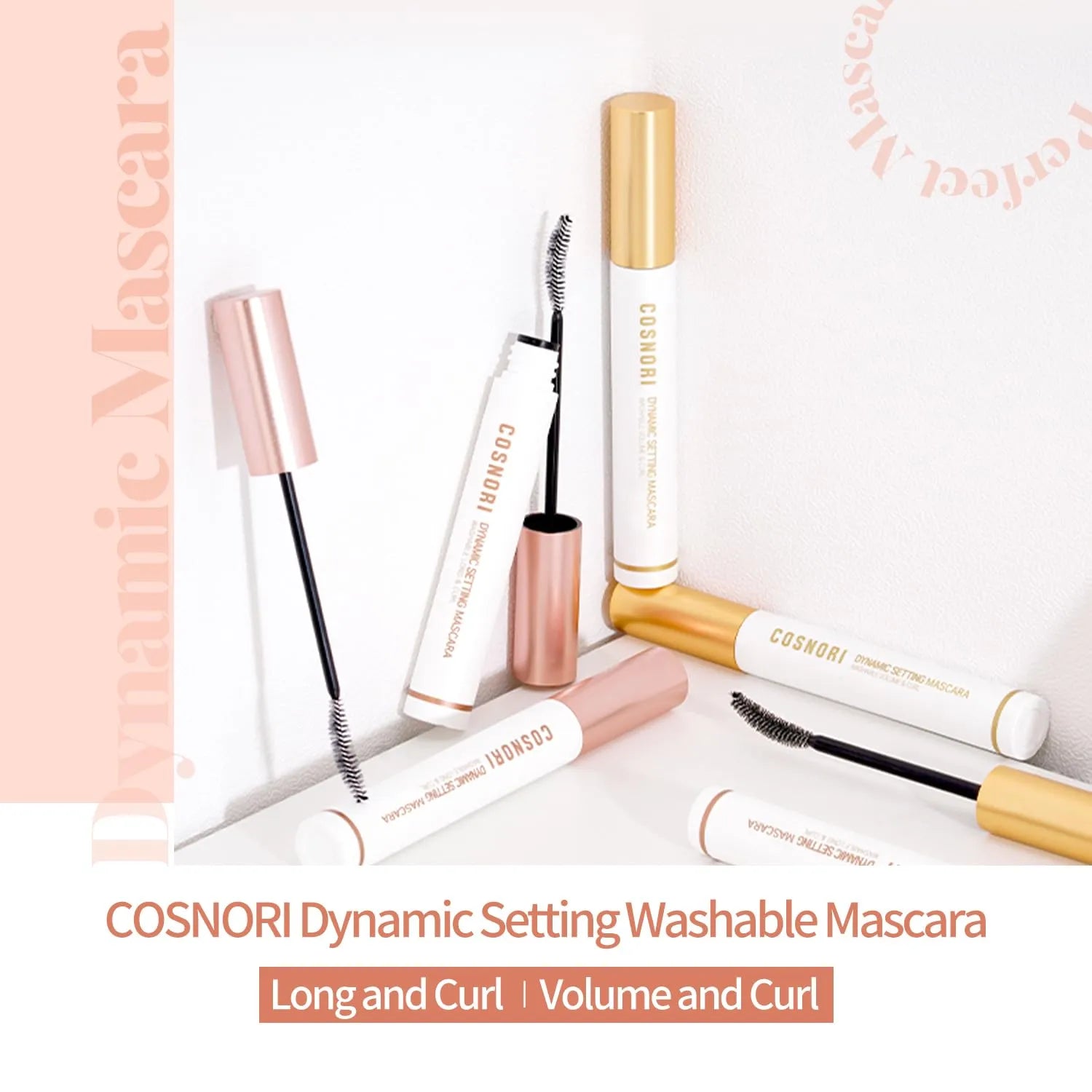 Cosnori Dynamic Setting Mascara Washable Volume&curl - 7ml - MOQ 100