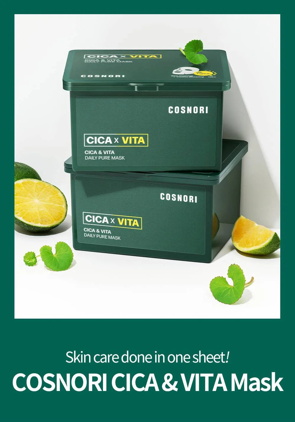 Cosnori Cica And Vita Daily Pure Mask - MOQ 16