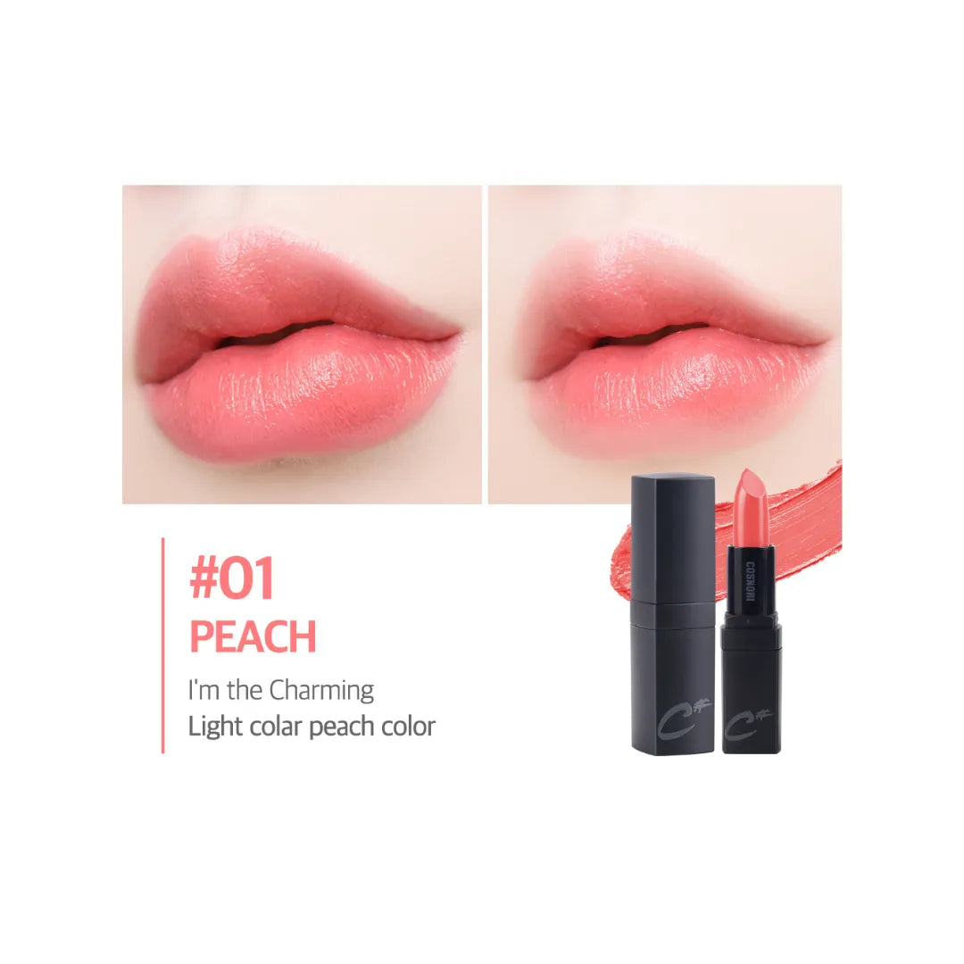 Cosnori Glow Touch Lipstick 01 Peach - 3g - MOQ 50